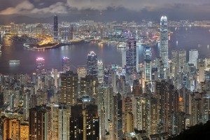 Hong Kong at Night from Victoria Peak  Photo:Trodel, used under Creative Commons License (By 2.0)