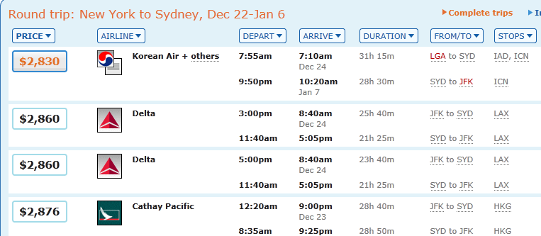 Monday Travel Hack: Sydney, Australia for Christmas & New Years – How to Save Over $500!