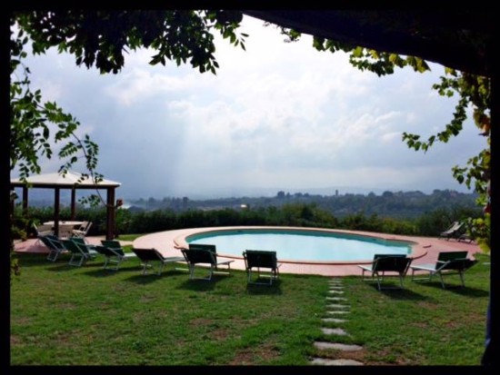 View from our Tuscan Villa. It was difficult getting motivated to post deals everyday when this was the view. (c) 2015, The Flight Deal