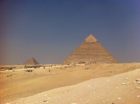 The Pyramids of Giza—seems like my phone’s camera is on the decline and the aging filter look here is all natural. Cairo, Egypt - Photo: (c) 2016 - Varud Gupta of Bicoastal Cooks