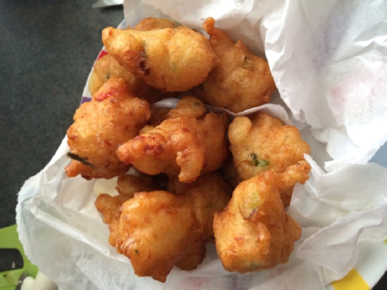 Accras de morue (cod fritters) = €5 ($5.65) - Photo: (c) 2016 - Dan Cruse