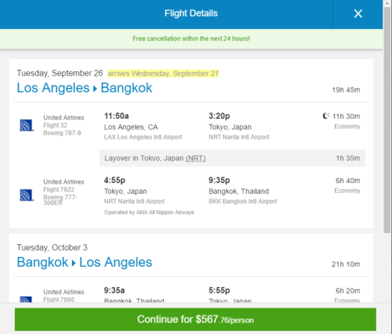 The Flight Deal | United – $568: Los Angeles – Bangkok