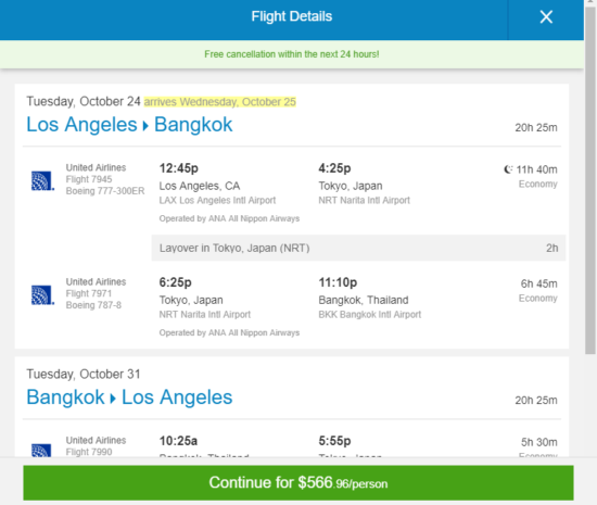 The Flight Deal | United – $567: Los Angeles – Bangkok