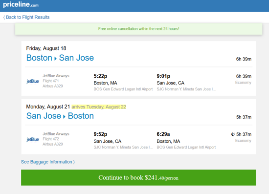 Cancel airline ticket from Boston BOS San Jose SJC on the phone